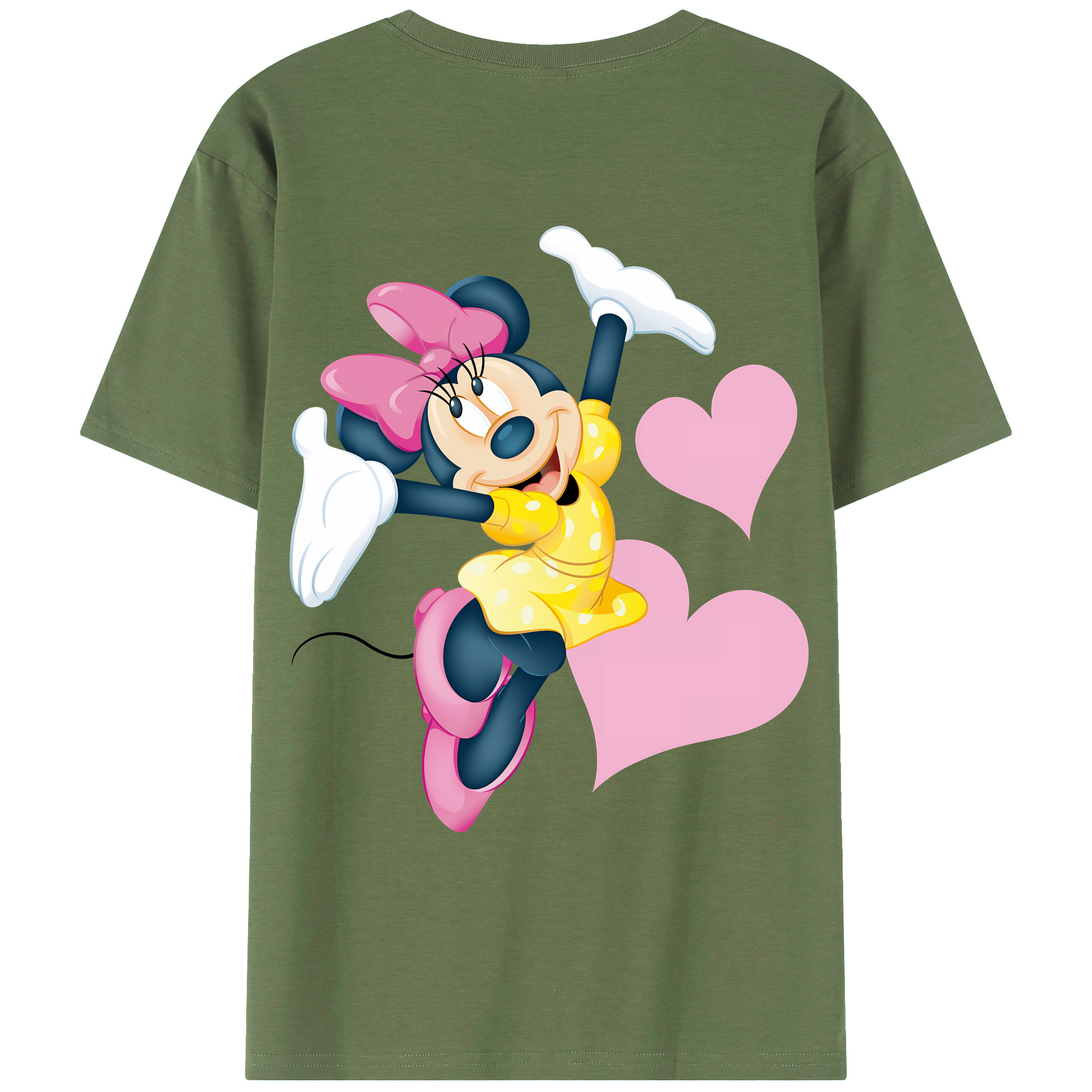 （画像用） ミッキーマウス Mickey Mouse 綿100％ メンズ半袖Tシャツ（バックプリント） 通気性